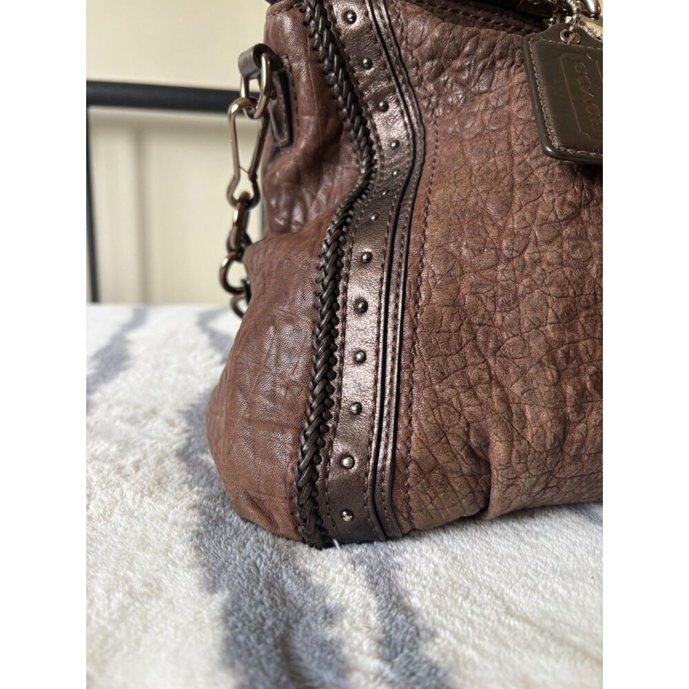 Coach 70th Anniversary Embossed Buffalo Caroline Dowel Satchel, Style #18661 - Picture 9 of 12